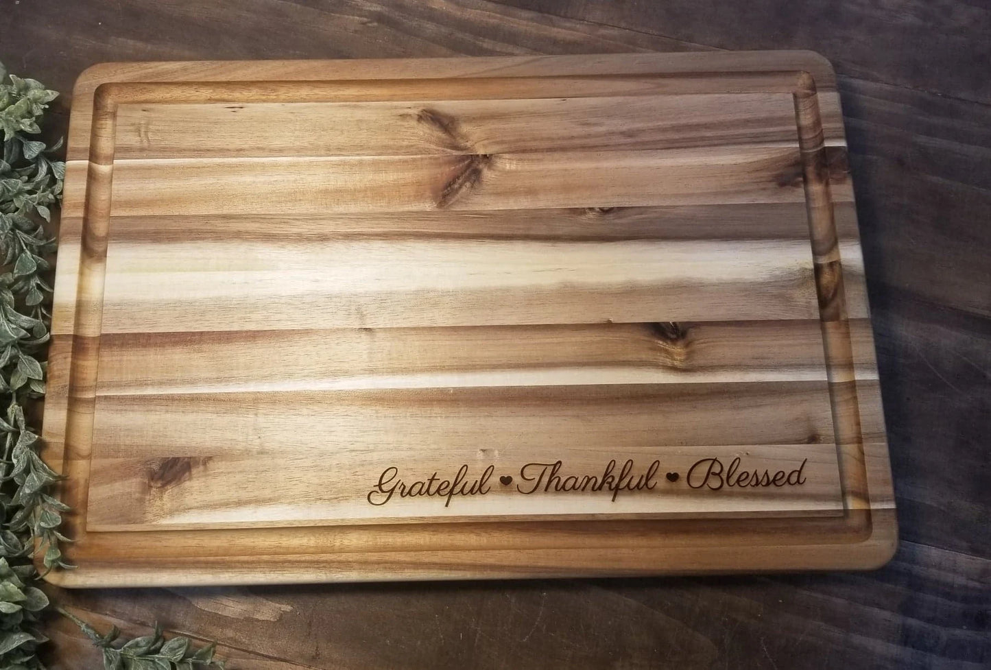 Personalized Chopping Block - Acadia Wood, Personalized Cutting Board, Engraved Cutting Board, wedding gift, realtor gift, new home gift