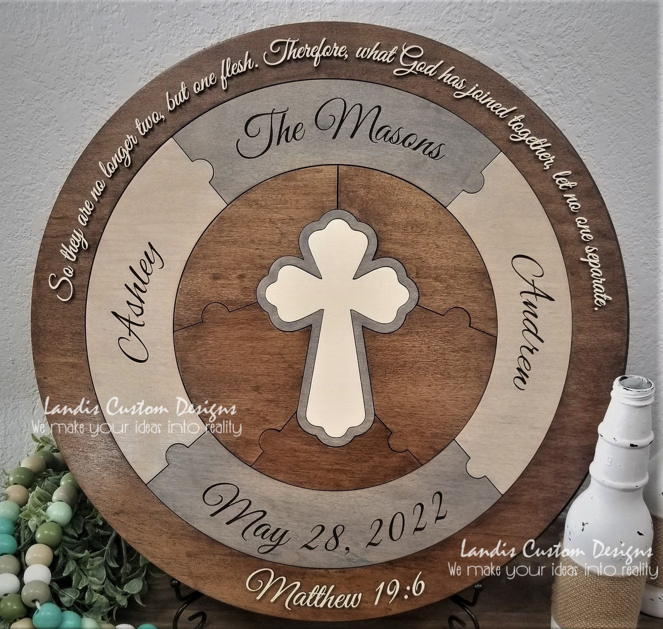 Unity puzzle, Family Puzzle, Blended Family, Unity Alternative, Wedding Puzzle Unity Ceremony, Christian Puzzle, Christianity Unity Ceremony