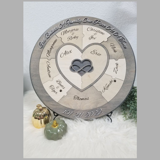 Unity Wedding Puzzle, Blended Family, Unity Alternative, Wedding Ceremony, Family Puzzle, Unity Ceremony, Infinity Sign - Fully customized